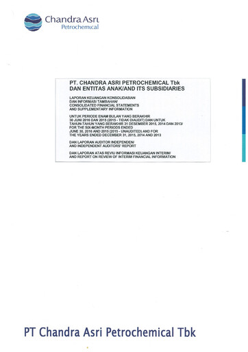 Thumbnail Chandra Asri Petrochemical Financial Statement 2016-h1