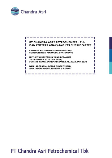 Thumbnail Chandra Asri Petrochemical Financial Statement 2022