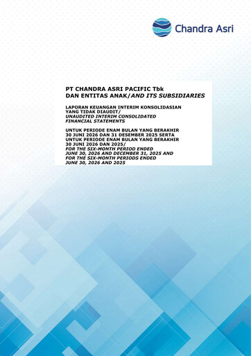 Miniature Chandra Asri Petrochemical Bilan financier 2026-h1