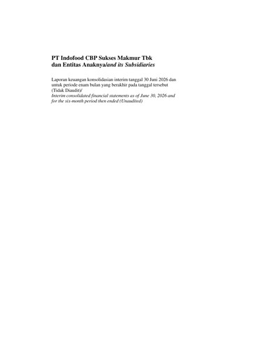 Thumbnail Indofood CBP Half-year Report 2026-h1