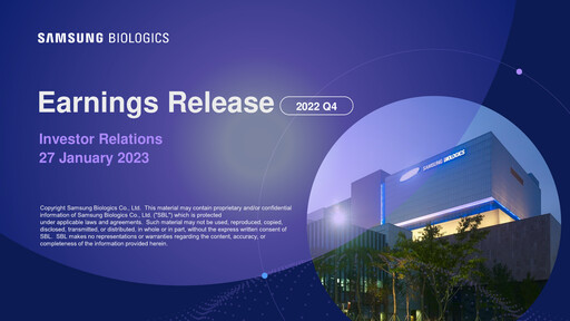 Thumbnail Samsung Biologics
 Quarterly Report 2022-q4