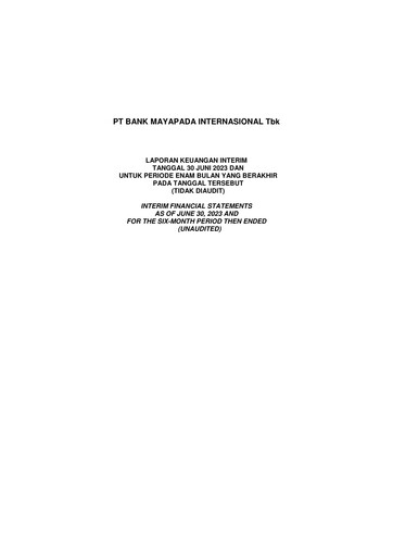 Thumbnail Bank Mayapada Internasional Half-year Report 2023-h1