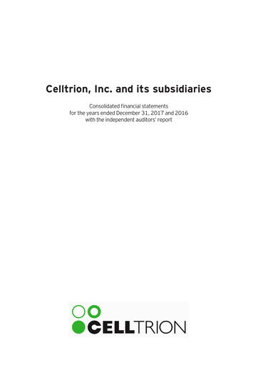 Thumbnail Celltrion
 Financial Statement 2016-2017