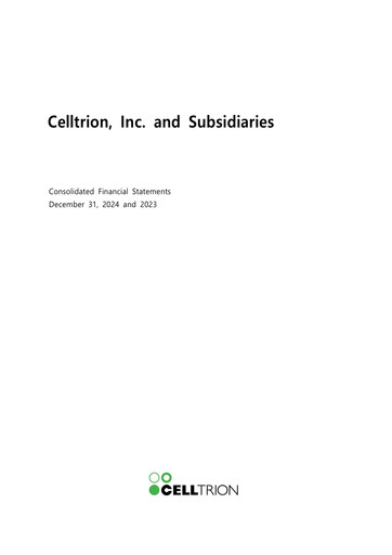 Thumbnail Celltrion
 Financial Statement 2023-2024