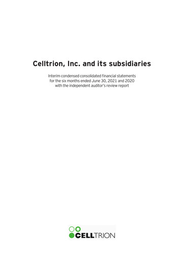 Thumbnail Celltrion
 Half-year Report 2021-h1