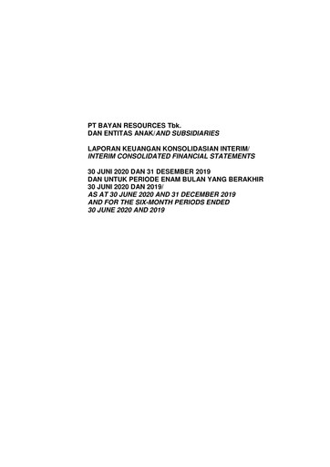 Thumbnail Bayan Resources
 Half-year Report 2020-h1