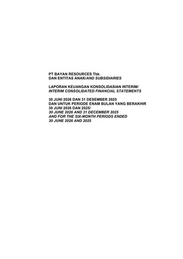 Vorschaubild Bayan Resources
 Halbjahresbericht 2026-h1