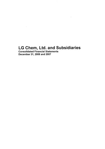 Thumbnail LG Chem Financial Statement 2008