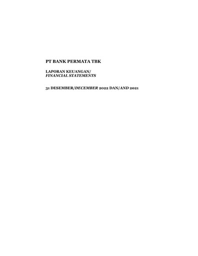Thumbnail Permata Bank Financial Statement 2022