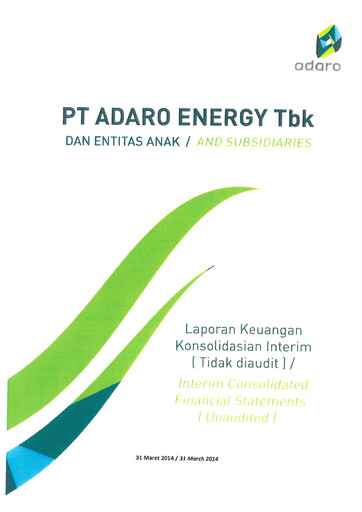 Thumbnail Adaro Energy
 Financial Statement 2014-q1