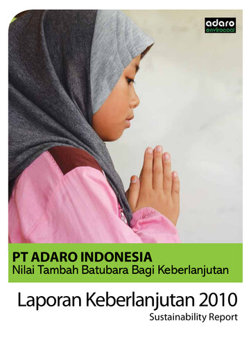 Thumbnail Adaro Energy
 Sustainability Report 2010
