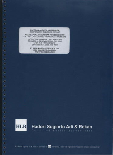 Thumbnail Jasa Marga Financial Statement 2009