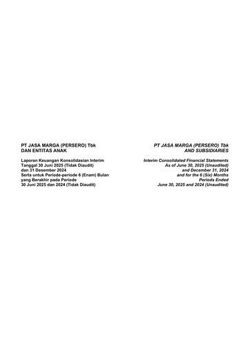 Thumbnail Jasa Marga Half-year Report 2025-h1