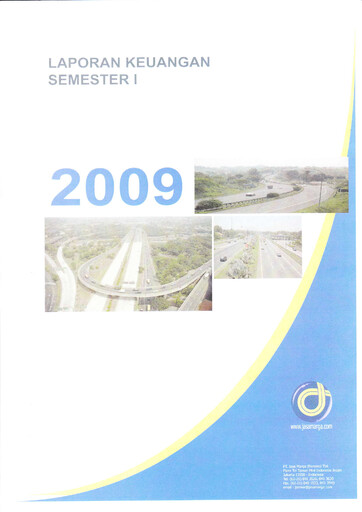 Thumbnail Jasa Marga Half-year Report 2009-h1