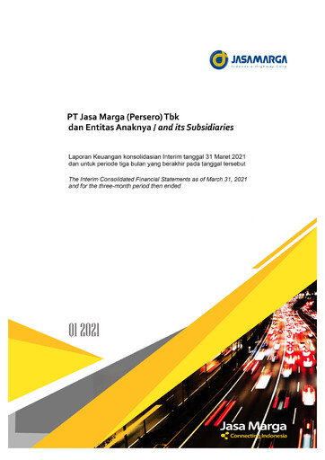 Thumbnail Jasa Marga Quarterly Report 2021-q1