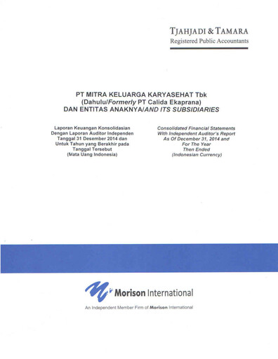 Thumbnail Mitra Keluarga Financial Statement 2014