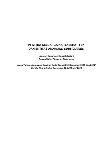 Thumbnail Mitra Keluarga Financial Statement 2025