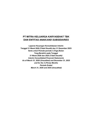 Thumbnail Mitra Keluarga Financial Statement 2026-q1
