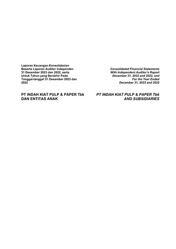 Thumbnail Indah Kiat Pulp & Paper Financial Statement 2023