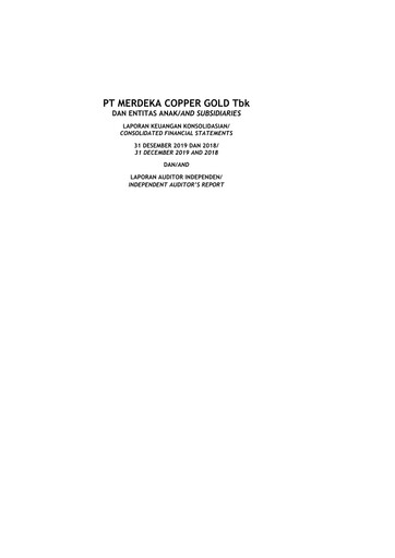 Thumbnail Merdeka Copper Gold
 Financial Statement 2019