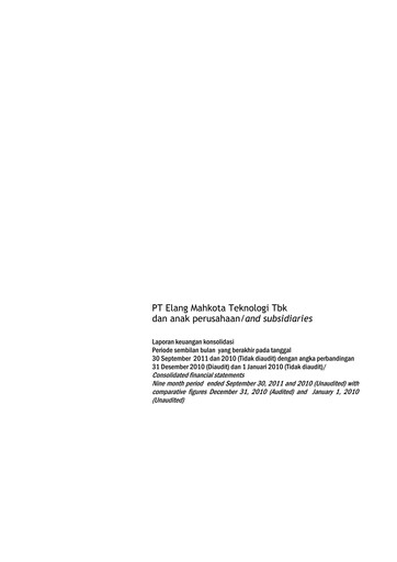 Thumbnail Elang Mahkota Teknologi
 Financial Statement 2011-9m