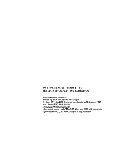 Thumbnail Elang Mahkota Teknologi
 Financial Statement 2011-q1