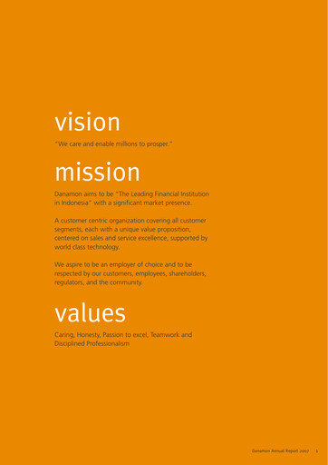 Thumbnail Bank Danamon
 Annual Report 2007