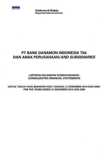 Thumbnail Bank Danamon
 Financial Statement 2010