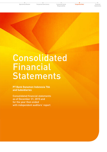 Thumbnail Bank Danamon
 Financial Statement 2015