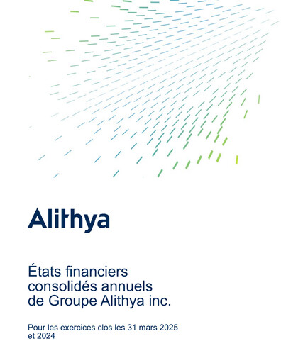 Miniature Alithya Group Bilan financier fy2025