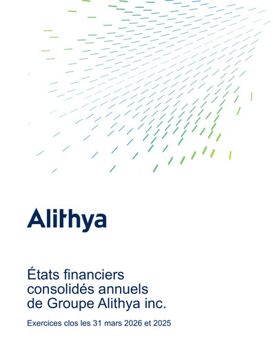 Miniature Alithya Group Bilan financier fy2026