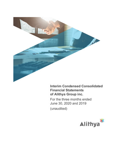 Miniature Alithya Group Rapport trimestriel 2021-q1