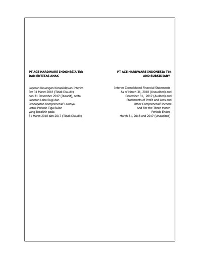 Miniature PT Aspirasi Hidup Indonesia Tbk Bilan financier 2018-q1
