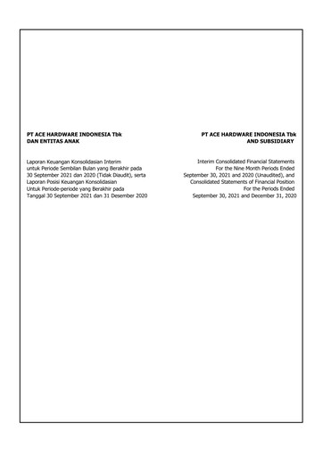 Miniature PT Aspirasi Hidup Indonesia Tbk Bilan financier 2021-9m