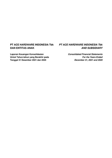 Miniature PT Aspirasi Hidup Indonesia Tbk Bilan financier 2021