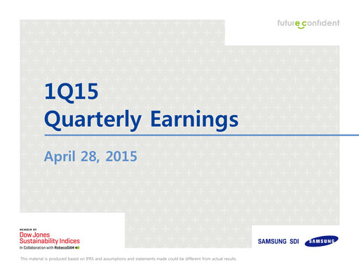 Thumbnail Samsung SDI Quarterly Report 2015-q1