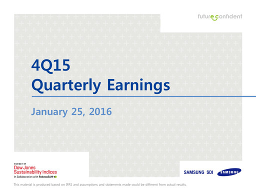 Thumbnail Samsung SDI Quarterly Report 2015-q4