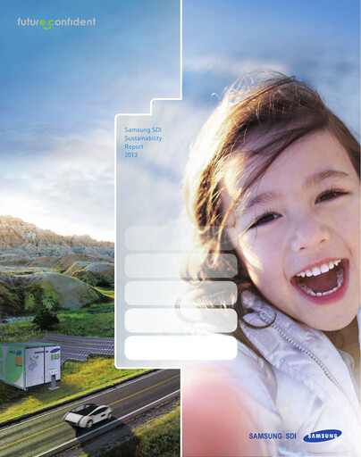 Thumbnail Samsung SDI Sustainability Report 2013