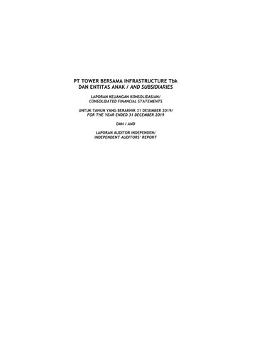 Thumbnail Tower Bersama Infrastructure
 Financial Statement 2019