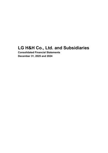 Thumbnail LG Household & Health Care
 Financial Statement 2025