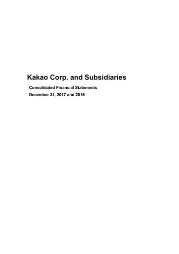 Thumbnail Kakao Financial Statement 2017