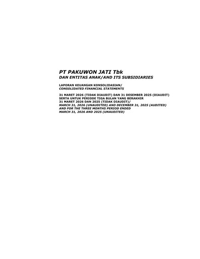 Thumbnail Pakuwon Jati Tbk Quarterly Report 2026-q1