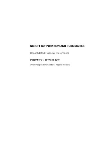 Miniature NCsoft Bilan financier 2018-2019