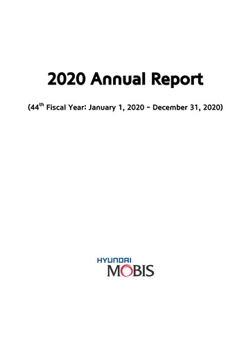 Thumbnail Hyundai Mobis
 Annual Report 2020