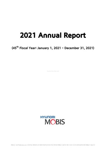 Thumbnail Hyundai Mobis
 Annual Report 2021