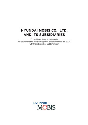 Vorschaubild Hyundai Mobis
 Finanzmitteilung 2024