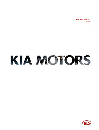Thumbnail Kia Annual Report 2010