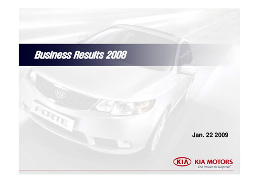 Thumbnail Kia Financial Report 2008