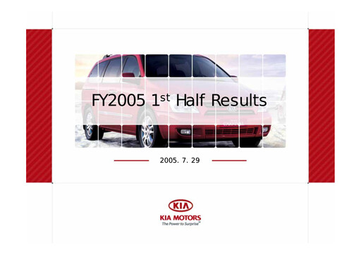 Vorschaubild Kia Halbjahresbericht 2005-h1