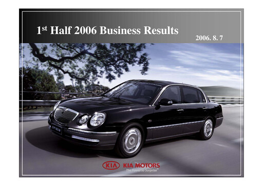 Vorschaubild Kia Halbjahresbericht 2006-h1